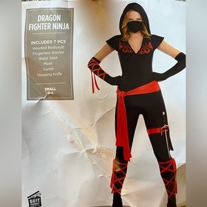 Ladies Dragon Fighter Ninja Costume